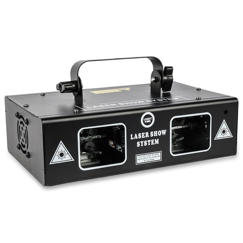 Light4Me LASER RGB GEOMETRIC 2x350mW - Rzutnik laserowy z wbudowanymi efektami