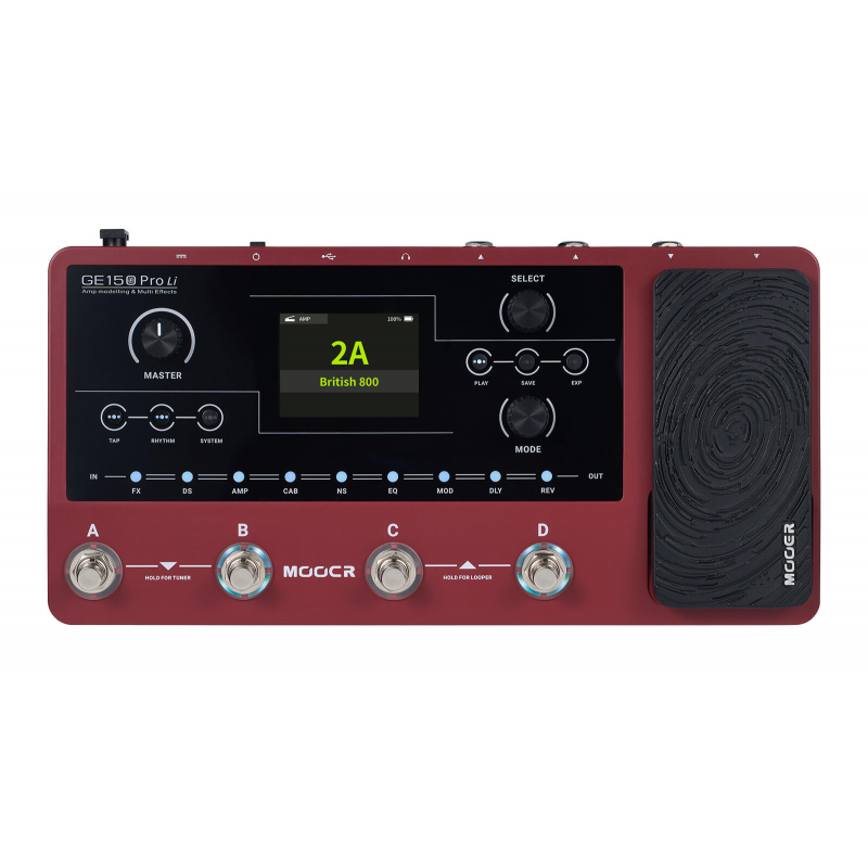 Mooer GE150 PRO Li Amp Modeling & Multi Effects - Multiefekt gitarowy - 1