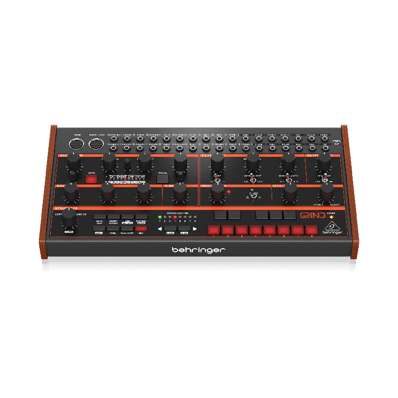 Behringer GRIND - półmodularny syntezator hybrydowy - 4 - Syntezatory - Hybrydowy półmodularny syntezator; 24 cyfrowych silników