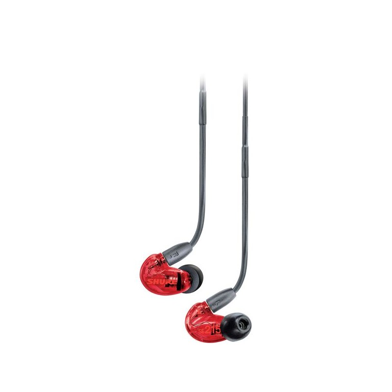 Shure SE215SPE RD EFS red - Słuchawki douszne - 6 - Douszne - Słuchawki douszne SE215 Sound IsolatingTM zapewniają czysty dźwięk