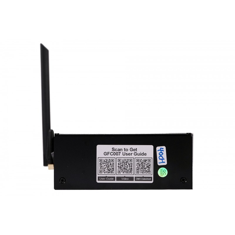 FOS GIGBAND Transmitter - Nadajnik - 4 - Sterowniki DMX i zasilanie - Jeden pilot zdalnego sterowania do opaski LED może kontrol