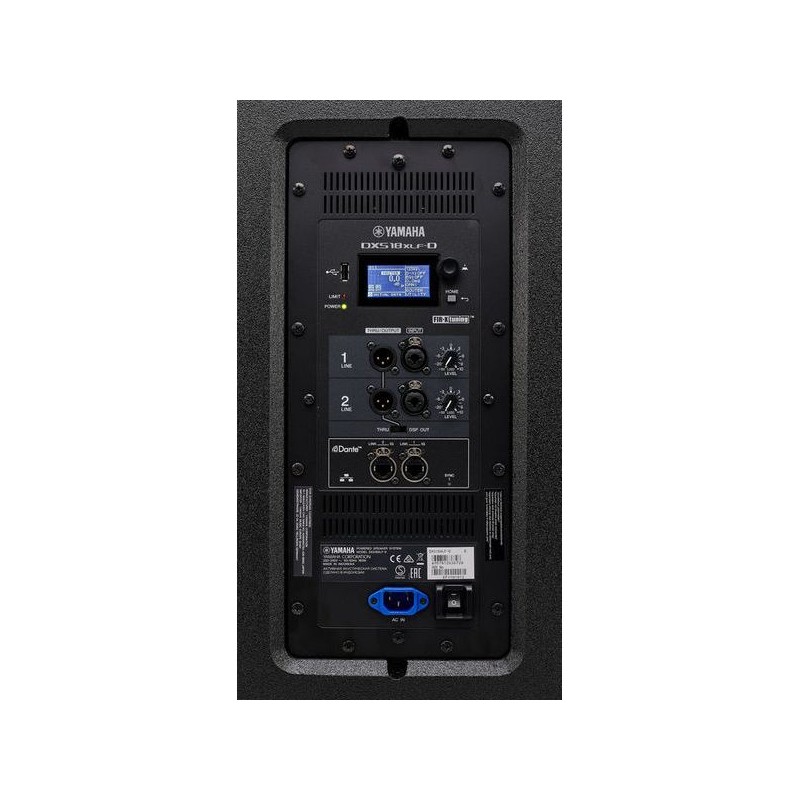 Yamaha DXS18 XLF D - subwoofer aktywny z Dante - 4 - Niskotonowe aktywne - Zasilany 18-calowy subwoofer bassreflex z rozszerzony
