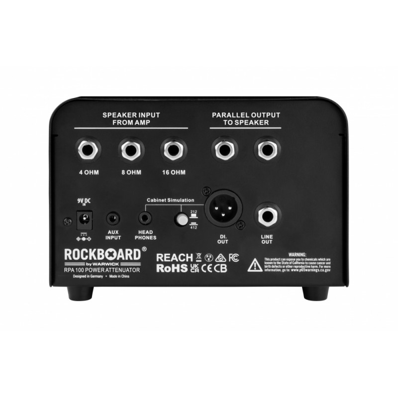 RockBoard RPA 100 Power Attenuator 100 W Reduktor mocy - 3 - Akcesoria gitarowe - Reduktor mocy. Maksymalna moc wyjściowa wzmacn
