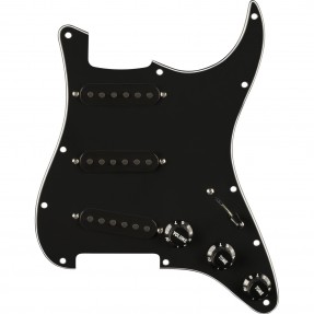 Fender Pre-Wired Strat Pickguard Pure Vintage '65 Black 11 - Pickguard