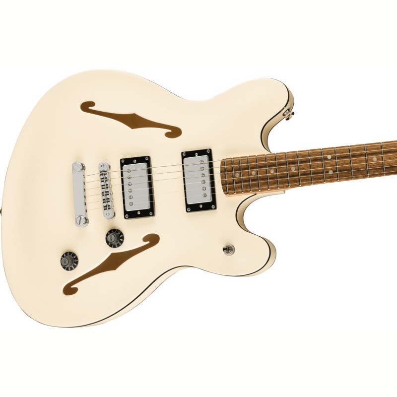 Squier Affinity Starcaster Deluxe LF Olympic White - Gitara elektryczna