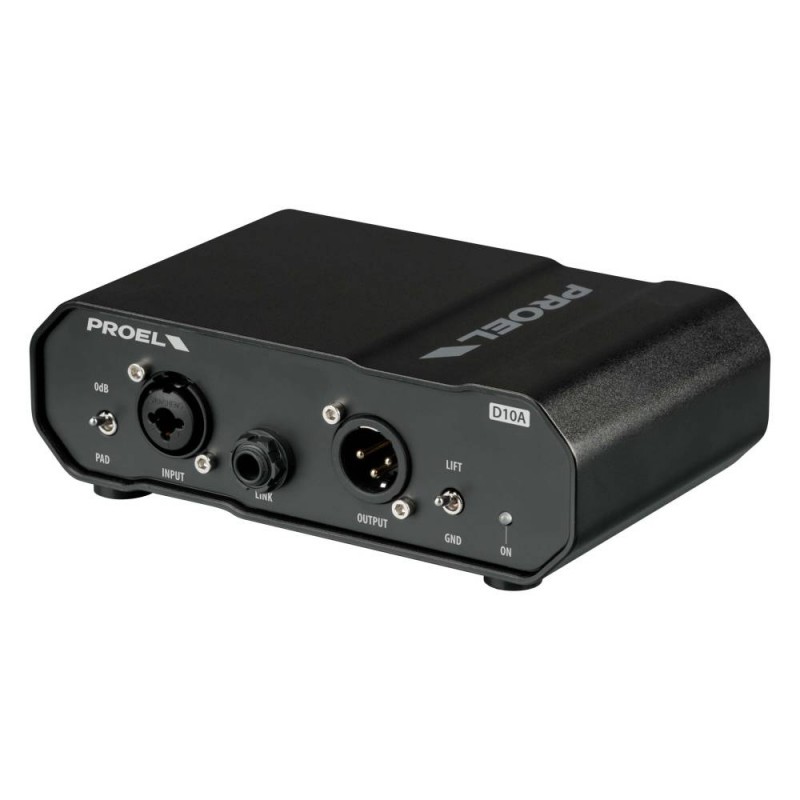 Proel D10A - dibox aktywny - 3 - Diboxy - D10A to aktywna skrzynka dibox z transformatorem przeznaczona do dopasowywania impedan