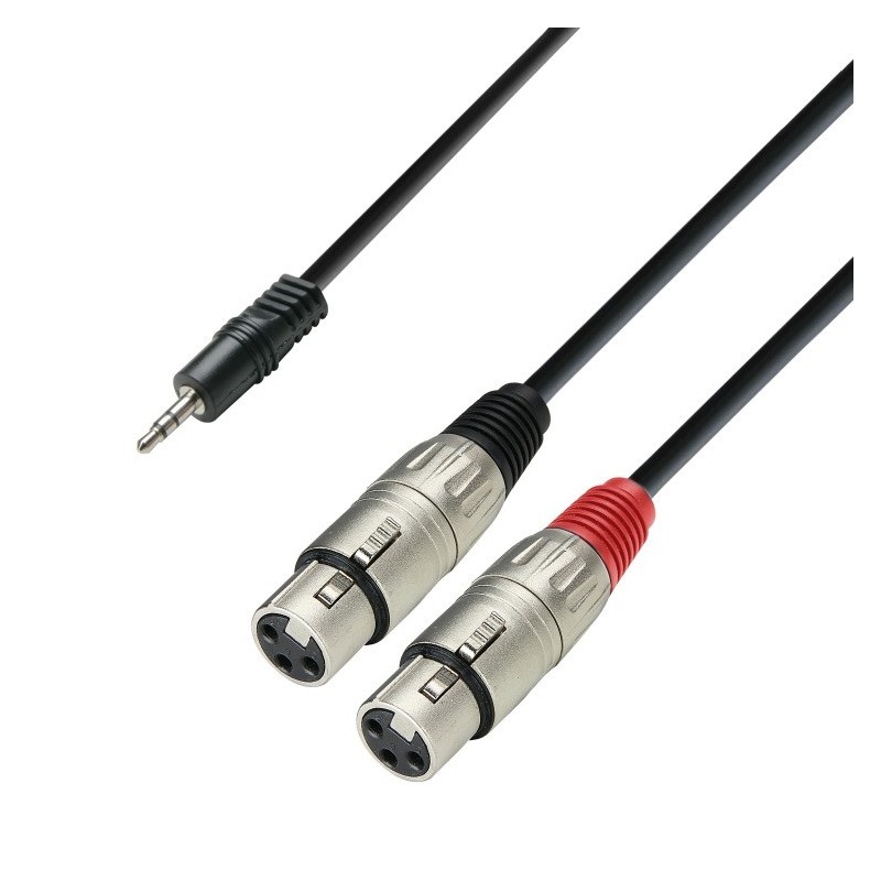 Adam Hall K3YWFF0100 - kabel mJack - 2 x XLR M, 1m