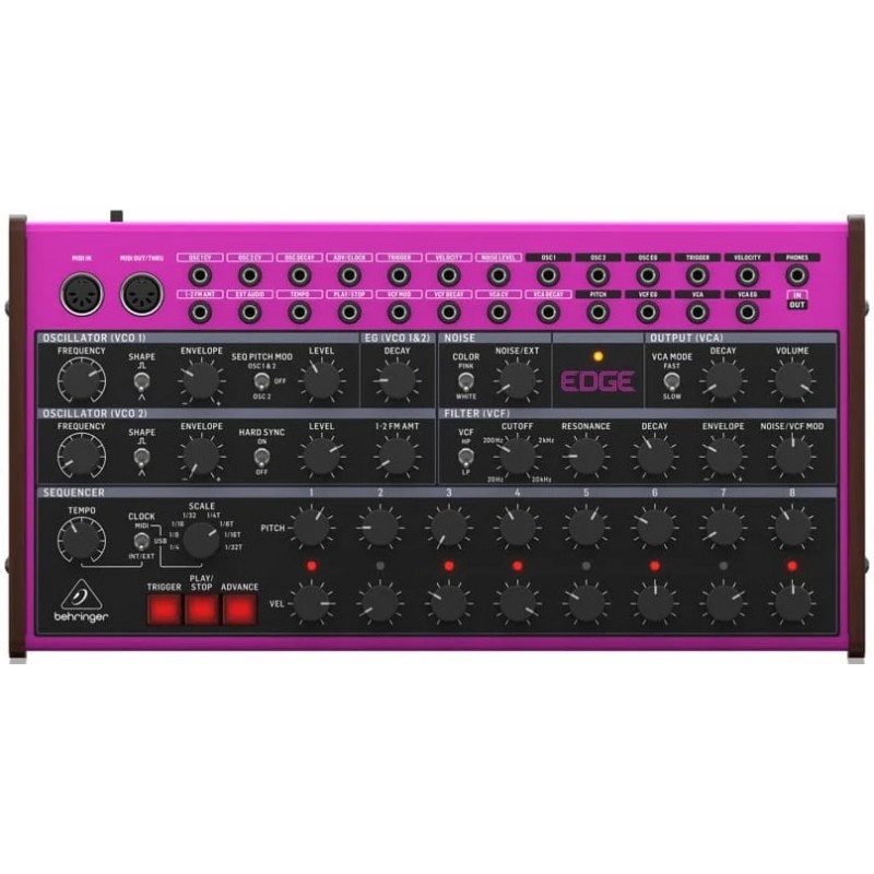 Behringer EDGE Syntezator analogowy - 1 - Syntezatory - Analogowy semi-modularny syntezator perkusyjny z podwójnym oscylatorem V
