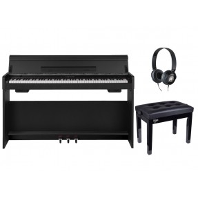 Pianino cyfrowe Nux WK-310 BK + ława + słuchawki w zestawie