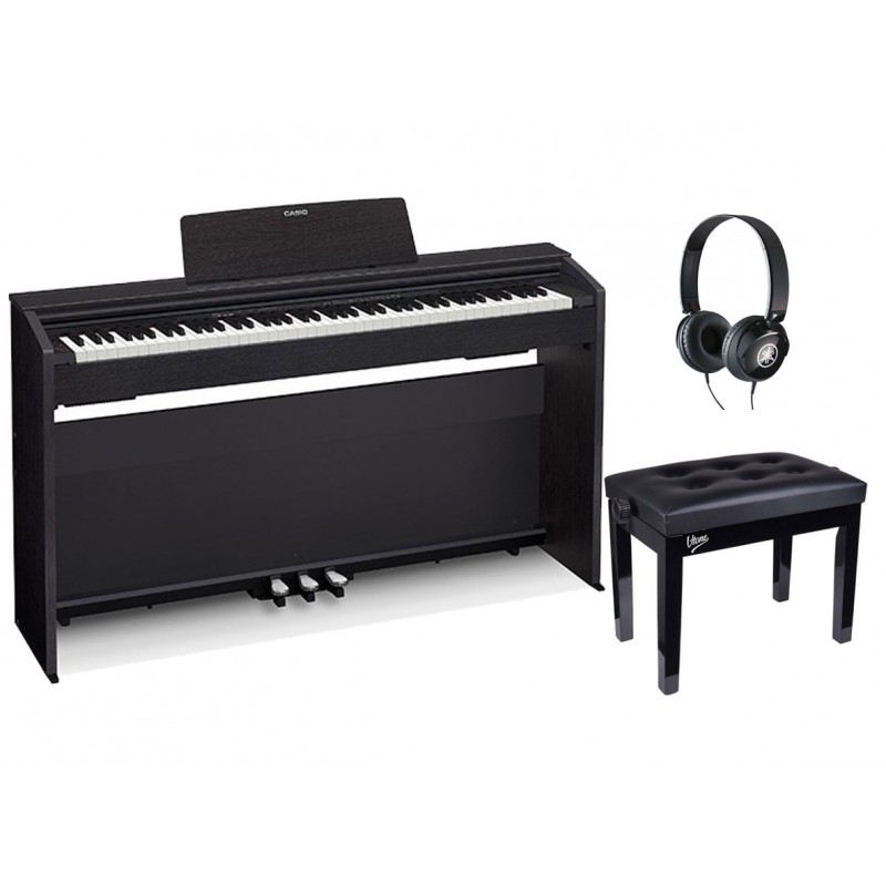 Pianino cyfrowe Casio PX-870 BK + ława + słuchawki w zestawie