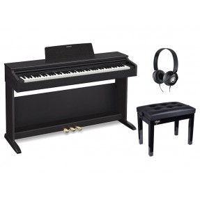 Pianino cyfrowe Casio AP-470 BK + ława + słuchawki w zestawie