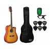 Gitara akustyczna Washburn WA90 C TS + pokrowiec + tuner + kostki w zestawie