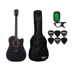 Gitara akustyczna Washburn WA90 C B + pokrowiec + tuner + kostki w zestawie