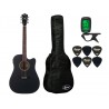 Gitara akustyczna Washburn WA90 C B + pokrowiec + tuner + kostki w zestawie