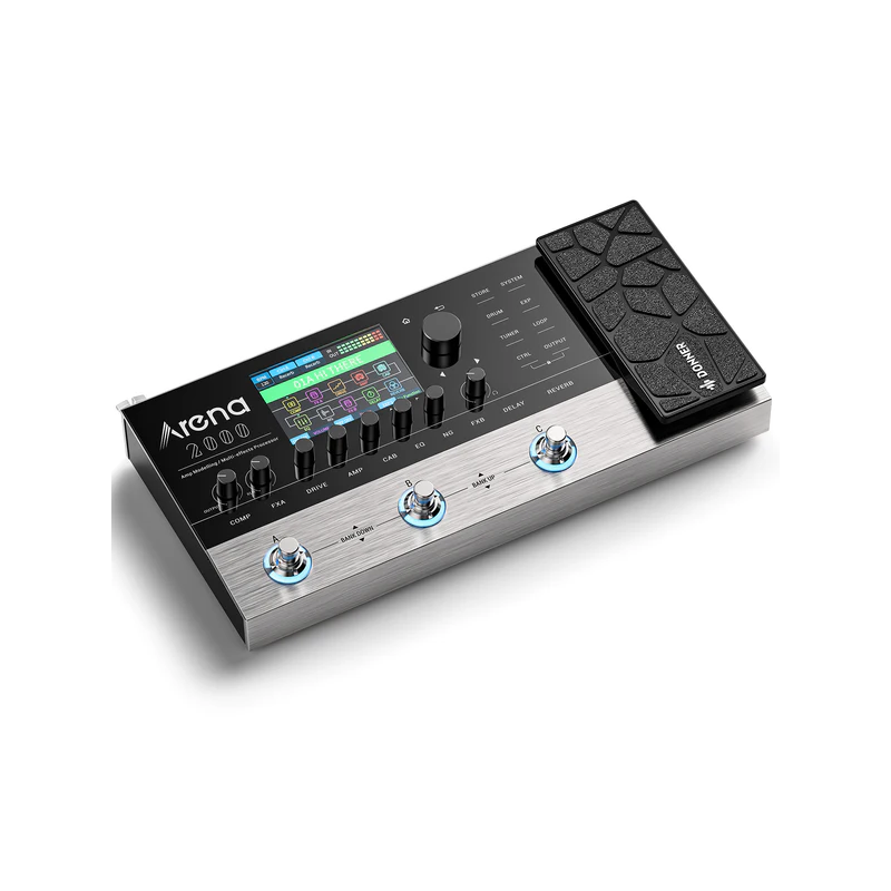 Donner Arena 2000 Multiefekt gitarowy - 2 - Multiefekty gitarowe - Profesjonalny gitarowy procesor, multiefekt gitarowy, który c
