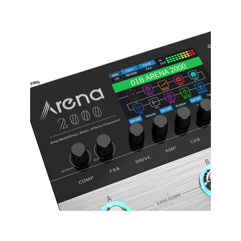 Donner Arena 2000 Multiefekt gitarowy - 8 - Multiefekty gitarowe - Profesjonalny gitarowy procesor, multiefekt gitarowy, który c