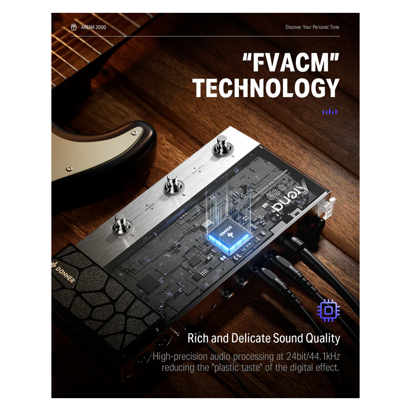 Donner Arena 2000 Multiefekt gitarowy - 9 - Multiefekty gitarowe - Profesjonalny gitarowy procesor, multiefekt gitarowy, który c