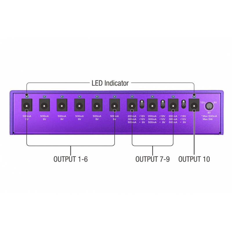 NUX ZEUS - zasilacz do efektów gitarowych - 8 - Akcesoria gitarowe - 
