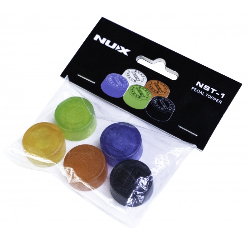 NUX NST-1 Pedal Topper - zestaw nakładek - 1 - Akcesoria gitarowe - Nakładki do efektów gitarowych na przełączniki są bardzo prz