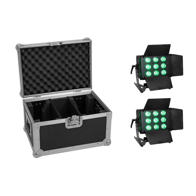 Eurolite 2x LED CLS-9 QCL RGB/WW 9x7W - Zestaw oświetleniowy