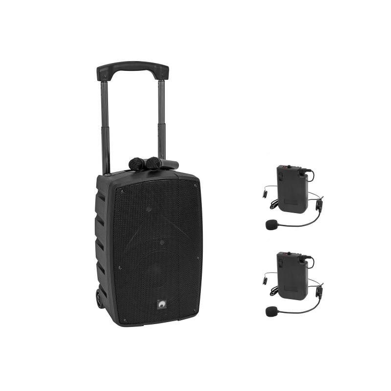 Omnitronic WAMS-12BT2 - System PA + 2x nadajnik Bodypack + 2x zestaw słuchawkowy