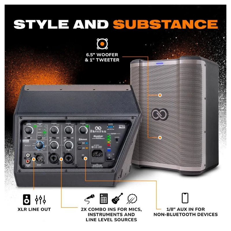 Alto Professional Sheeran Busker - Przenośny system PA - 13 - Kolumny z własnym zasilaniem - Alto Professional Sheeran Busker to