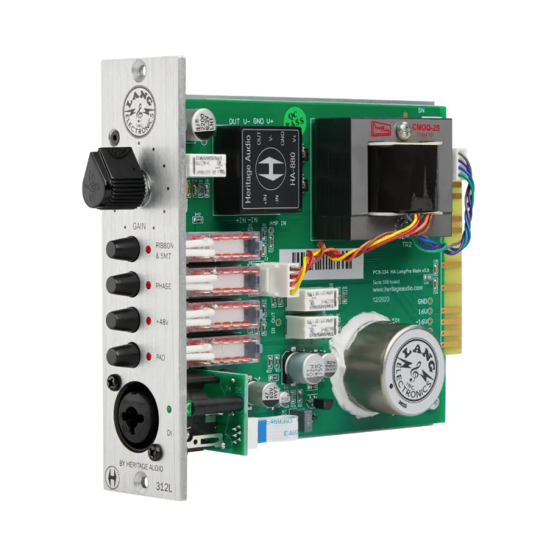 Heritage Audio LANG 312L - Przedwzmacniacz do perkusji i gitar - 3 - Preampy - Przedwzmacniacz w stylu NY do perkusji i gitar w 