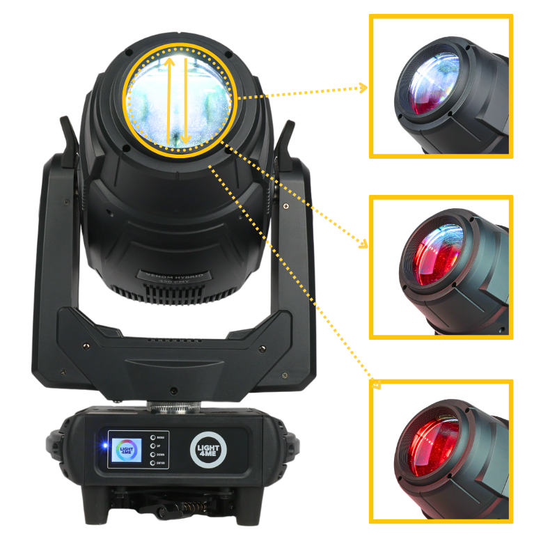 Light4Me VENOM HYBRID 450 CMY - Głowa ruchoma LED Spot/Beam