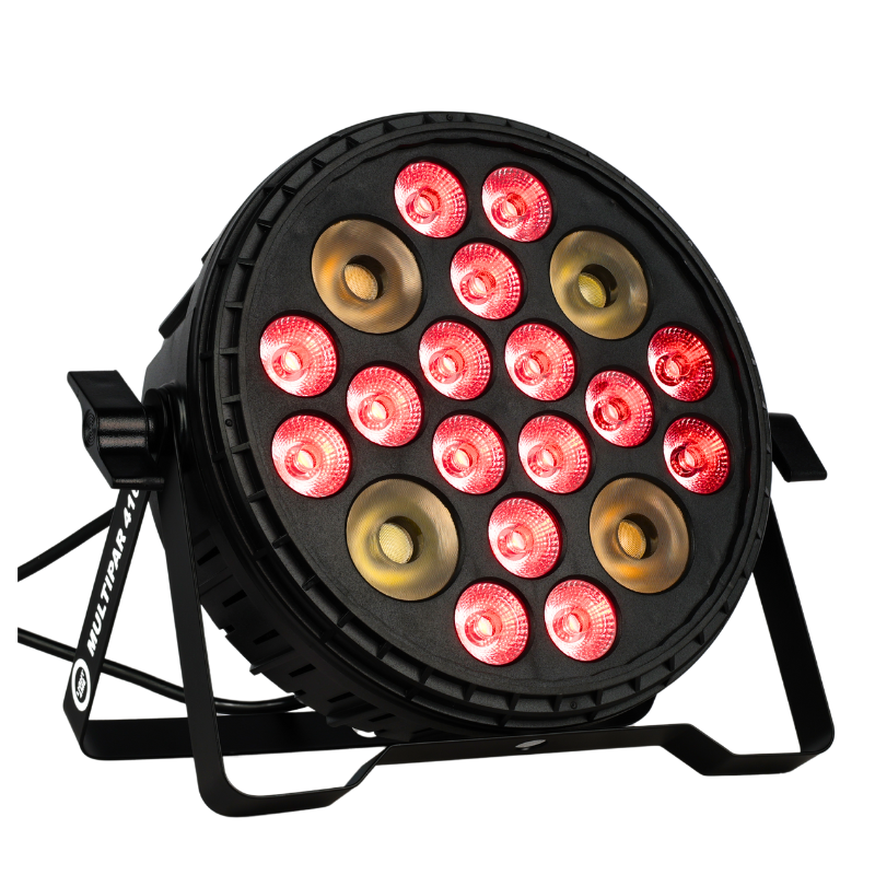 Light4Me MULTIPAR 416 RGB-UV+WW/CW - Reflektor sceniczny oświetlenie LED