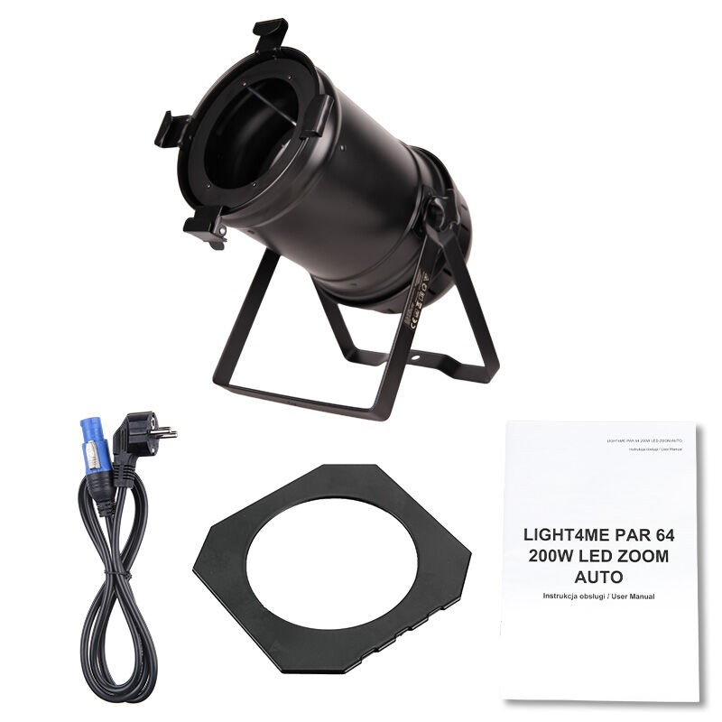 Light4Me PAR 64 200W LED ZOOM AUTO - Reflektor sceniczny oświetlenie teatralne