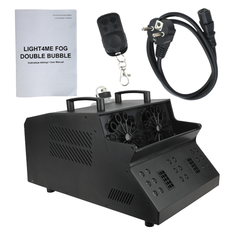 Light4Me FOG DOUBLE BUBBLE - Wytwornica dymu i baniek