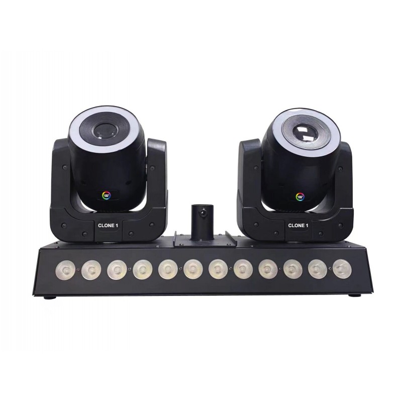 Light4Me CLONE 1 - Zestaw oświetleniowy 2x głowica ruchoma Wash