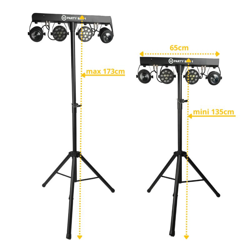 Light4Me PARTY BAR 1 - Zestaw oświetleniowy multiefekt świetlny Par Flower