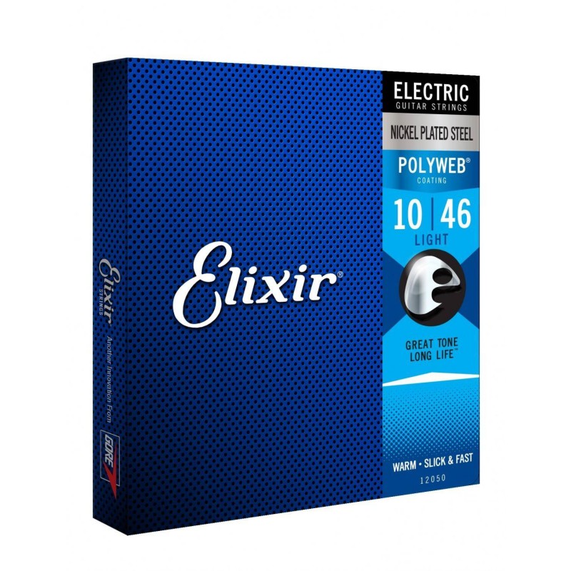 Elixir 12050 PolyWeb 10-46 Custom Light - struny do elektryka - 1 - Struny gitarowe - 