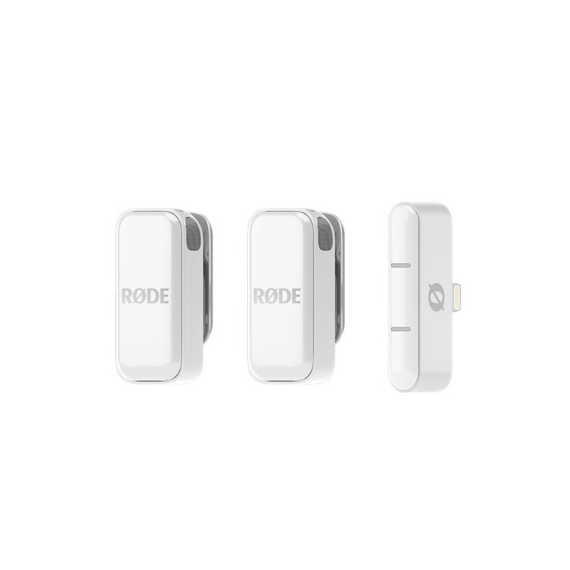 RODE Wireless Micro Lightning Biały - cyfrowy system bezprzewodowy - 2 - Zestawy bezprzewodowe - Biały 2-kanałowy cyfrowy system