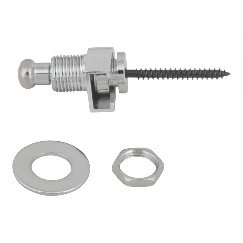 Warwick S-Style Security Lock System Set Chrome - 3 - Pasy, paski - Straplocki do paska gitarowego, 2 sztuki zestaw Schaller Sec