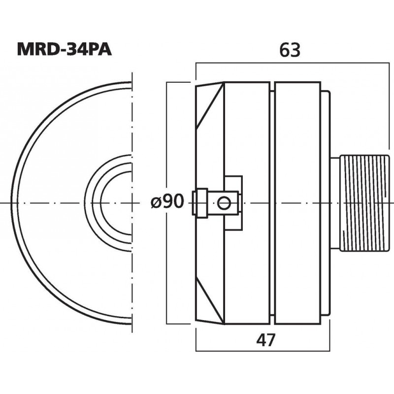 Monacor MRD-34PA Driver tubowy 35W