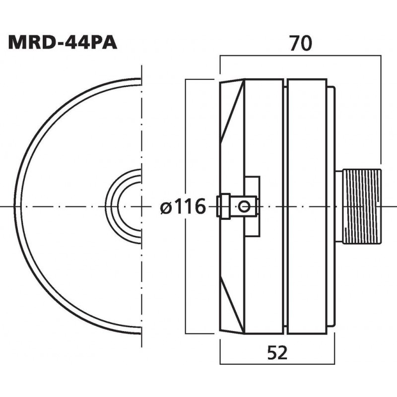 Monacor MRD-44PA Driver tubowy 45W