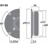 Monacor DT-99 Głośnik kopułkowy wysokotonowy, 40W RMS