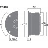 Monacor DT-300 Głośnik kopułkowy wysokotonowy, 50W RMS