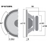 Monacor SP-8/150PA Głośnik nisko-średniotonowy, 150W RMS