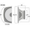 Monacor SP-45/4 Głośnik nisko-średniotonowy, 20W RMS