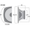 Monacor SP-45/8 Głośnik nisko-średniotonowy, 20W RMS