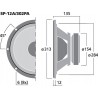 Monacor SP-12A/302PA Głośnik nisko-średniotonowy, 300W RMS