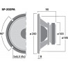 Monacor SP-202PA Głośnik nisko-średniotonowy, 50W RMS