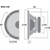 Monacor SPH-170 Głośnik nisko-średniotonowy, 50W RMS