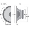 Monacor SP-252PA Głośnik nisko-średniotonowy, 75W RMS