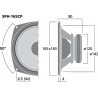 Monacor SPH-165CP Głośnik nisko-średniotonowy, 80W RMS
