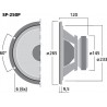Monacor SP-250P Głośnik niskotonowy, 100W RMS