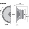 Monacor SP-382PA Głośnik niskotonowy, 150W RMS
